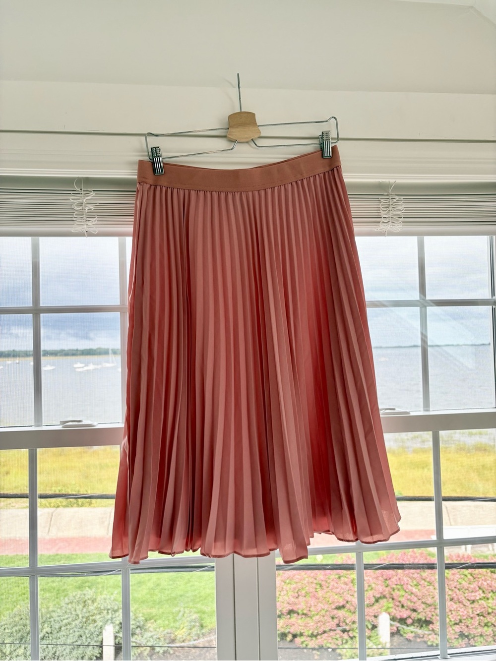 Pleated Midi Skirt